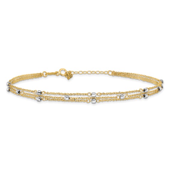 Gold Multi-strand Anklets