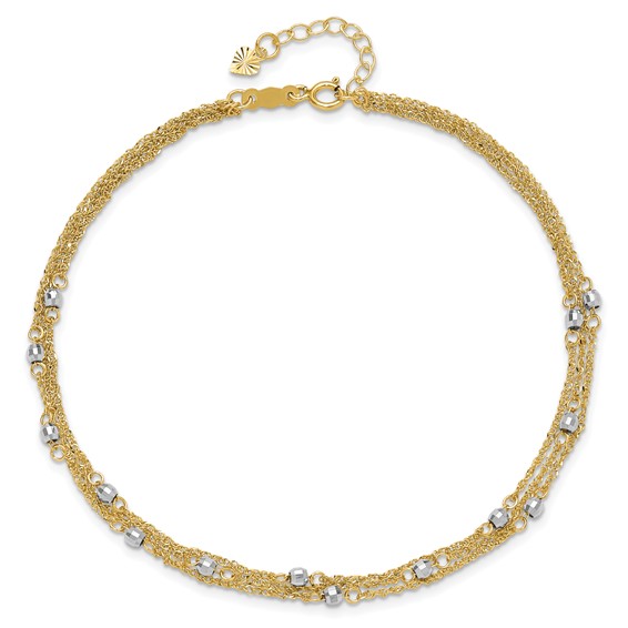 Gold Multi-strand Anklets
