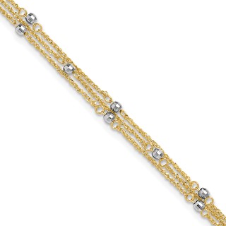 Gold Multi-strand Anklets