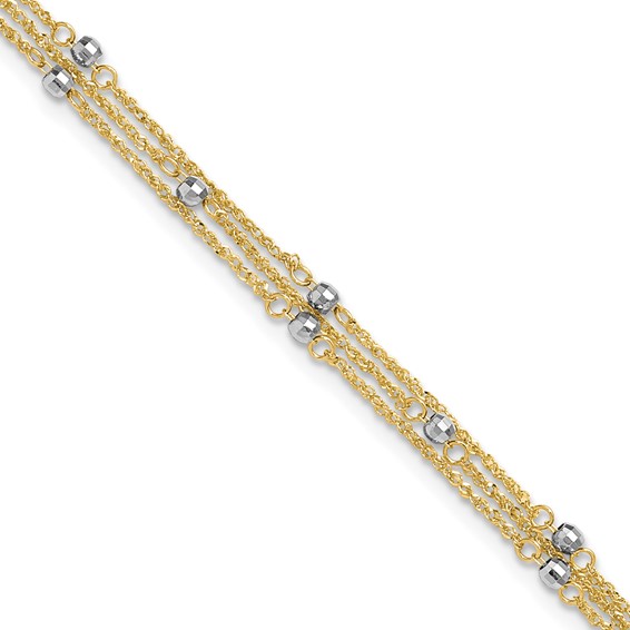 Gold Multi-strand Anklets