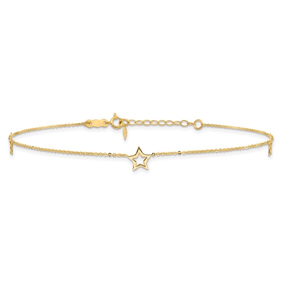 Gold Star Anklets