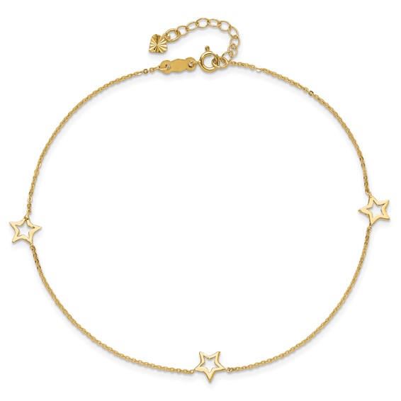 Gold Star Anklets