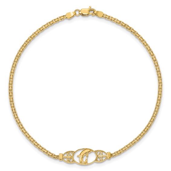 Gold Dolphin Anklets