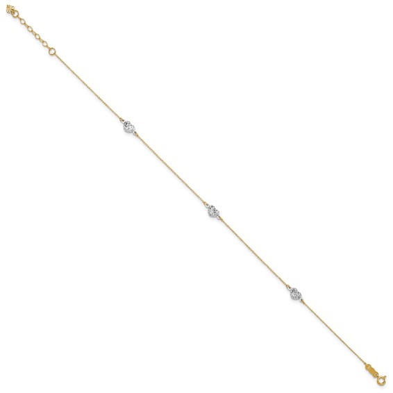 Gold Heart Anklets