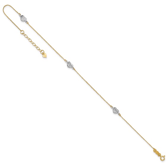 Gold Heart Anklets