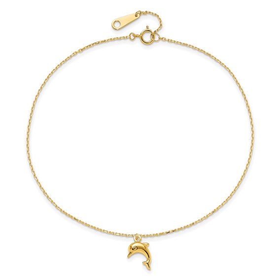 Gold Dolphin Anklets