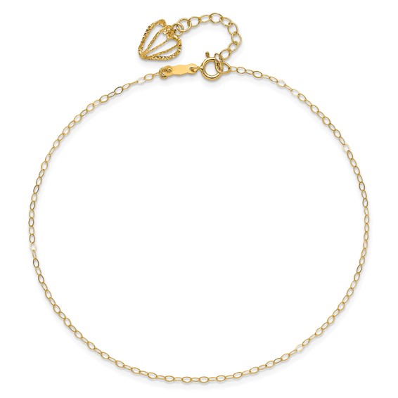 Gold Heart Anklets