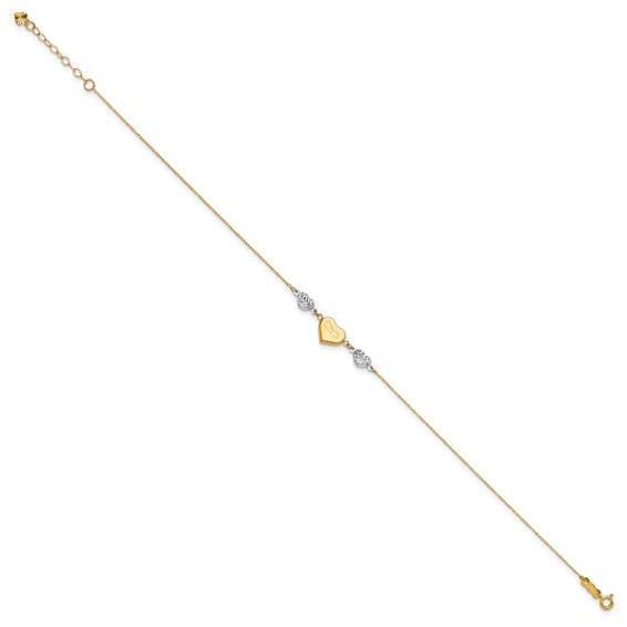 Gold Heart Anklets