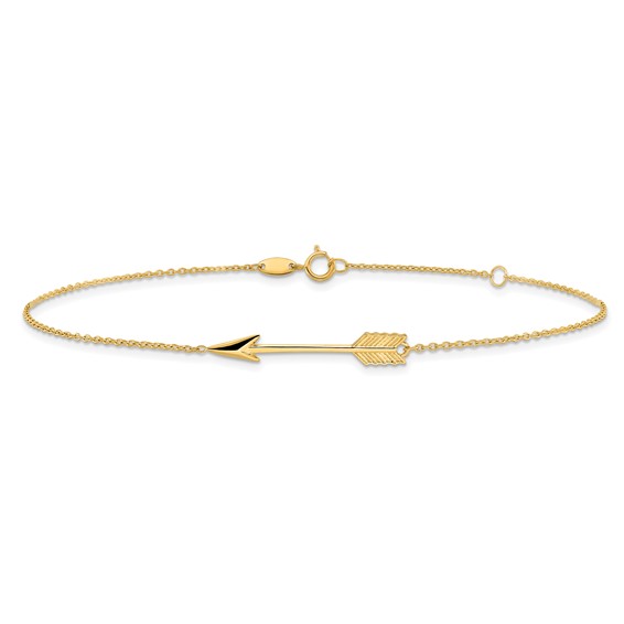 Gold Arrow Anklets