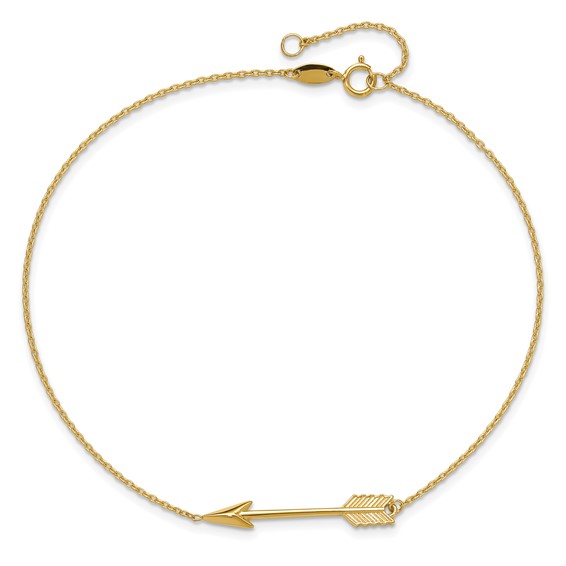 Gold Arrow Anklets