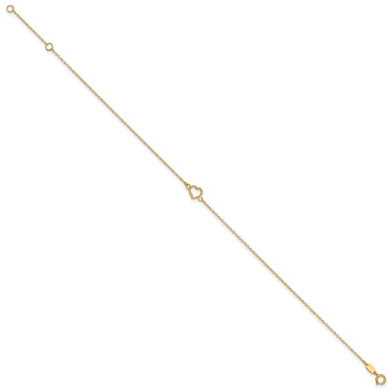 Gold Heart Anklets