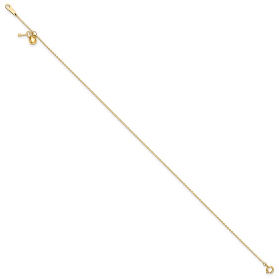 Gold Heart Anklets