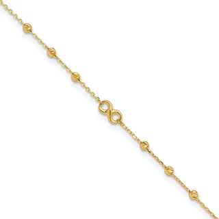 Gold Infinity Anklets