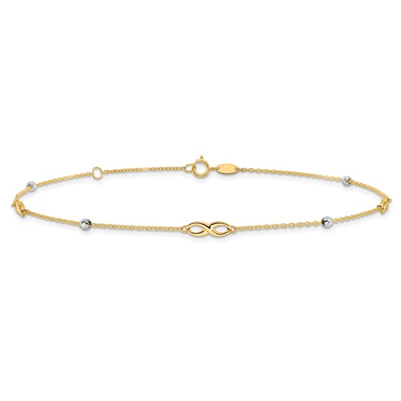 Gold Infinity Anklets