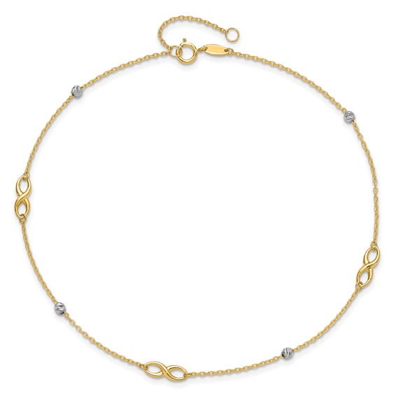Gold Infinity Anklets