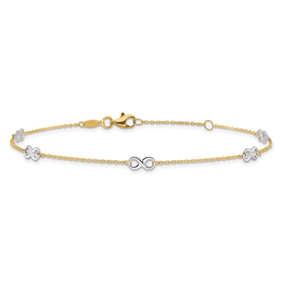 Gold Infinity Anklets