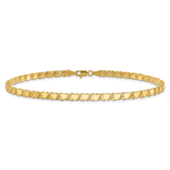 Gold Heart Anklets