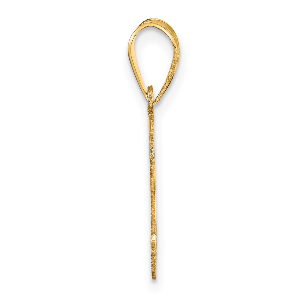 14k Polished Number 2 Pendant (APN02)