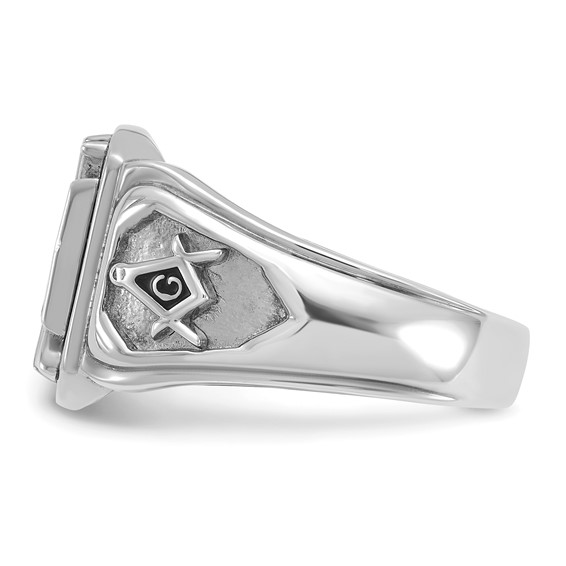 10kw IBGoodman Mens Knights Templar Enameled Masonic Ring