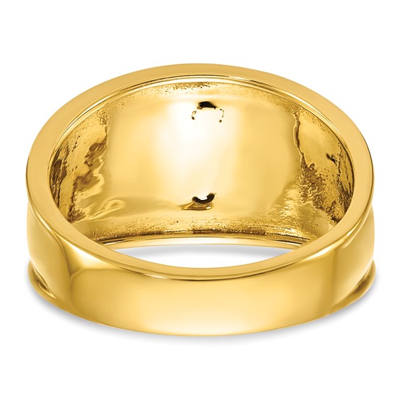 SS/GP IBGoodman Men's Enameled & CZ 32nd Scottish Rite Masonic Ring