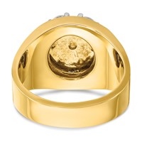 IBGoodman 14K Two-Tone 1.50 Carat Lab Grown Diamond VS SI+ G+ Complete Men's Cluster Ring view 5