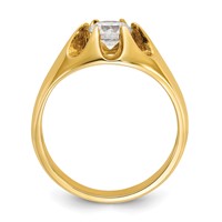 IBGoodman 14K Yellow Gold 1 Carat Lab Grown Diamond VS SI+ G+ Complete Men's Ring view 3