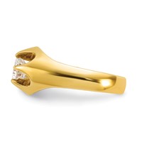 IBGoodman 14K Yellow Gold 1 Carat Lab Grown Diamond VS SI+ G+ Complete Men's Ring view 4