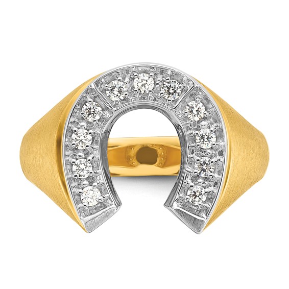 Men's Diamond Horseshoe Rings