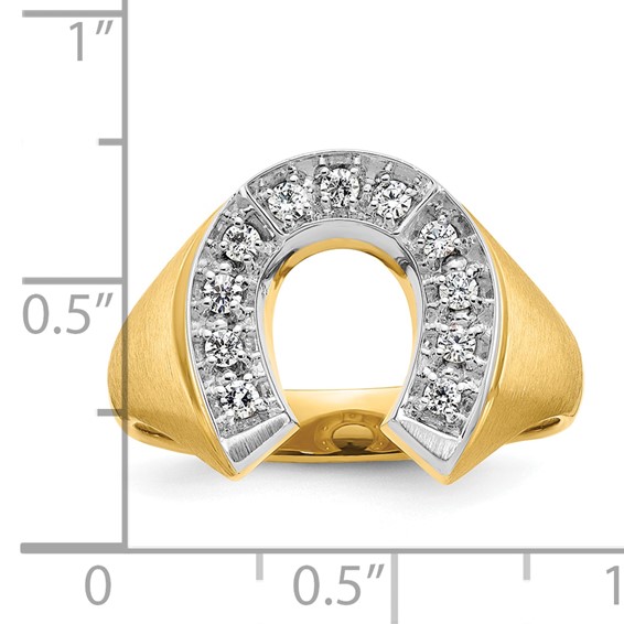 Men's Diamond Horseshoe Rings