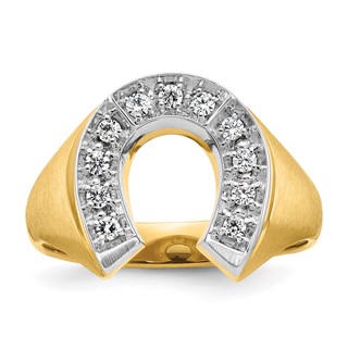 Men's Diamond Horseshoe Rings