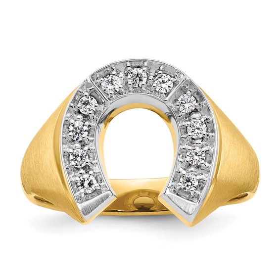Men's Diamond Horseshoe Rings