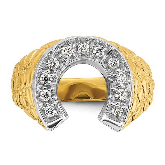 Men's Diamond Horseshoe Rings