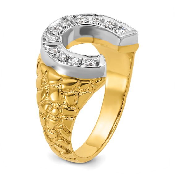 Men's Diamond Horseshoe Rings