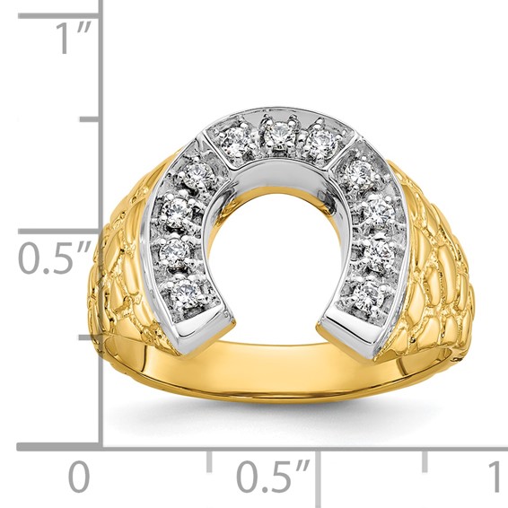 Men's Diamond Horseshoe Rings