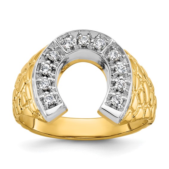 Men's Diamond Horseshoe Rings
