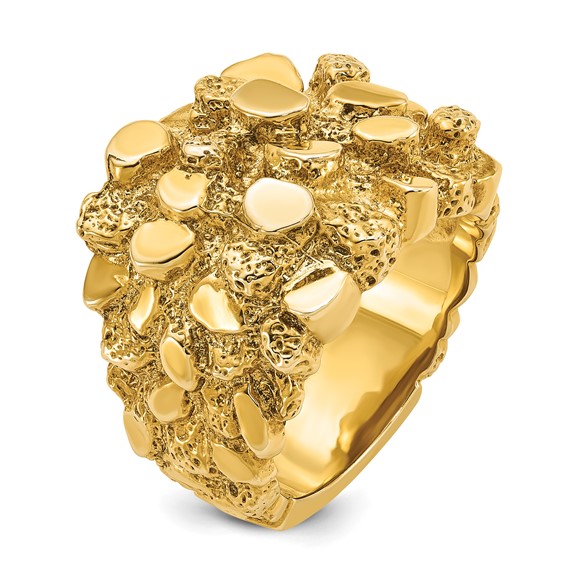 Men's Gold Nugget Ring