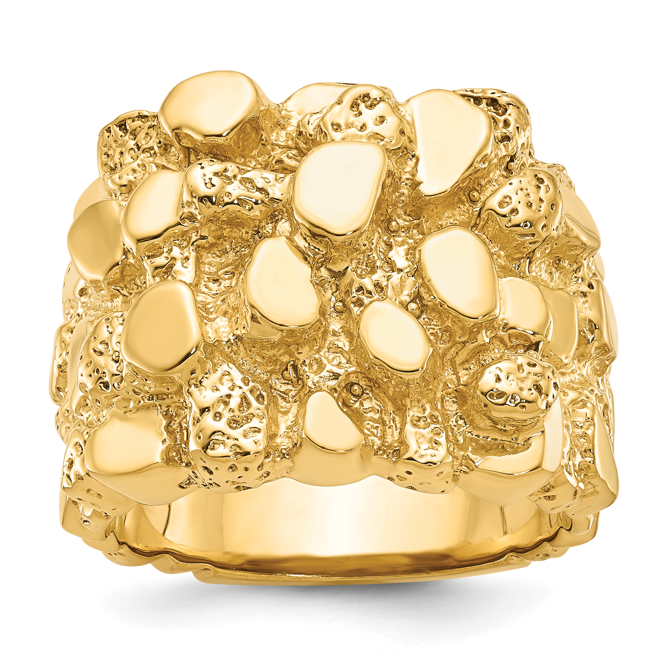 14k IBGoodman Men's Nugget Ring (B05197-4Y)