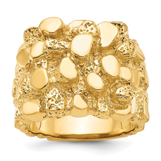 Men's Gold Nugget Ring