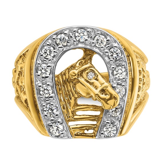 Men's Diamond Horseshoe Rings