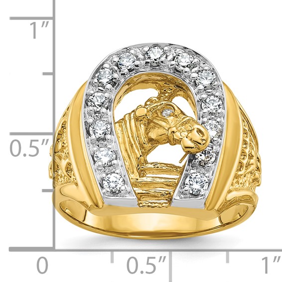 Men's Diamond Horseshoe Rings