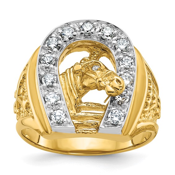 Men's Diamond Horseshoe Rings