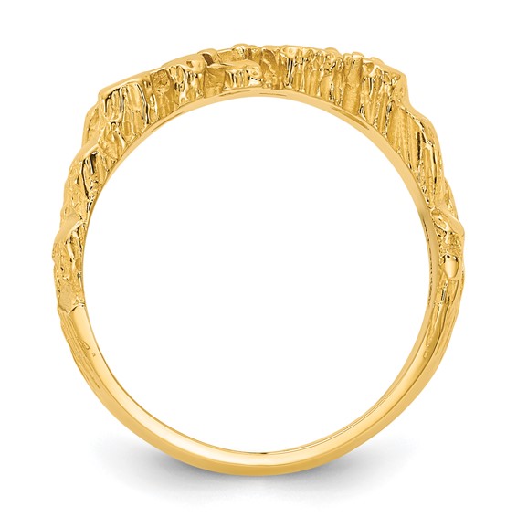 IB Goodman 14k Mens Diamond Nugget Ring Mounting