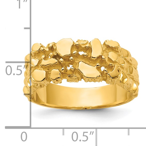 IB Goodman 14k Mens Diamond Nugget Ring Mounting