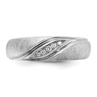 IBGoodman 14K White Gold Polished and Satin Men's Ring Mounting view 5