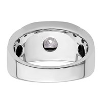IBGoodman 14K White Gold 1 Carat Lab Grown Diamond VS SI+ G+ Complete Men's Ring view 5