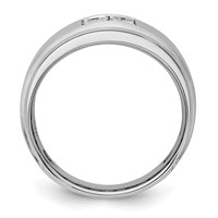 IBGoodman 14K White Gold 0.88 Carat Lab Grown Diamond VS SI+ G+ Complete Men's Ring view 2