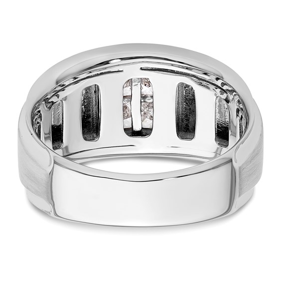 IBGoodman 14k White Gold 7/8 carat Lab Grown Diamond VS/SI+ G+ Complete Men's Ring