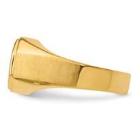 IBGoodman 14K Yellow Gold Polished and Satin Men's Ring Mounting view 3