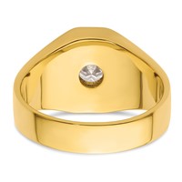 IBGoodman 14K Yellow Gold Polished and Satin Men's Ring Mounting view 5