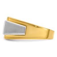 IBGoodman 14K Two-Tone Polished and Satin Men's Ring Mounting view 3